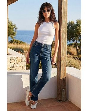 Roman Roman Straight Leg Stretch Jeans - Blue
