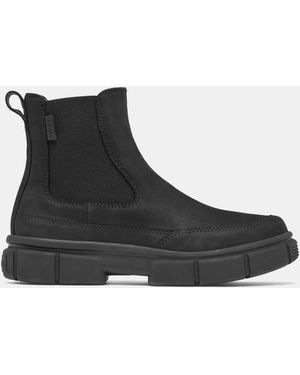 Sorel Women's Explorer Strttm Black Black Leather Chelsea Boots