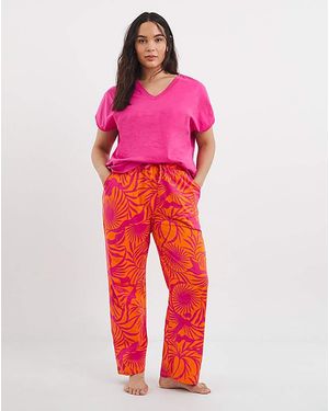 Pretty Secrets Slub Pj Set - Red