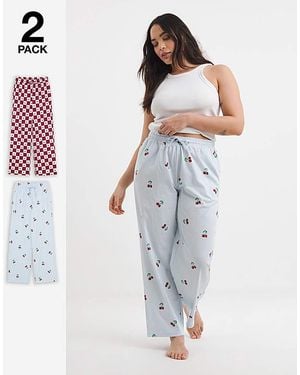 Pretty Secrets Pack 2 Pj Bottoms - White