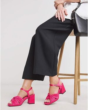 JD Williams Crossover Detail Heeled Sandal Ex Wide - Black