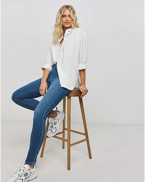 Wrangler High Rise Skinny Jeans - Blue