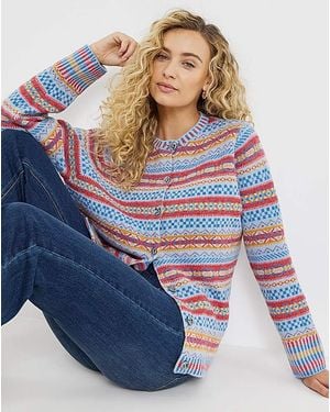 Joe Browns Bonnie Fairisle Cardigan - Blue