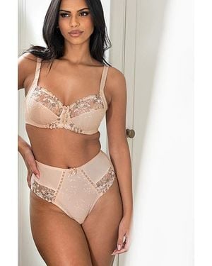 Pour Moi Sofia Lace Deep Brief - Brown