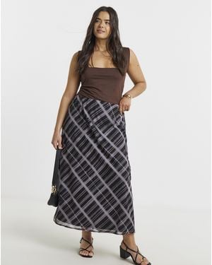 Simply Be Chiffon Skirt - Multicolour