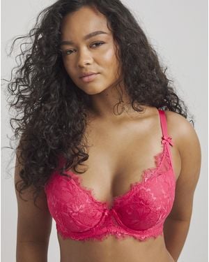 Figleaves Pulse Lace Underwired Plunge Bra B-G