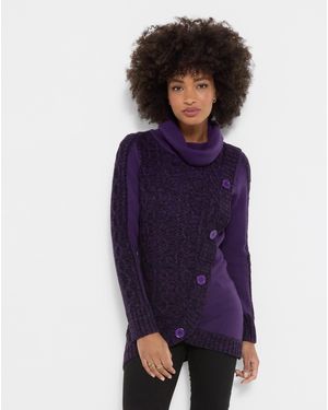Joe Browns Curiously Cowl Jumper - Purple