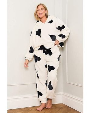 JAM The Label Large Heart Print Twosie - Natural
