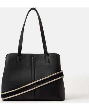 Accessorize Webbing Strap Shoulder Bag - Black