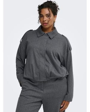 ONLY Stripe Jacket - Grey