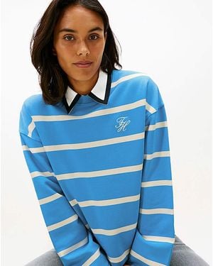 Tommy Hilfiger Script Terry Sweatshirt - Blue