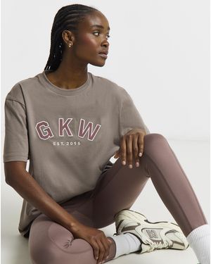 Gym King Boyfriend T-Shirt - Brown