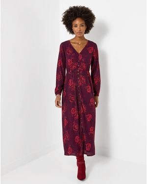 Joe Browns Petite Button Maxi Dress - Red