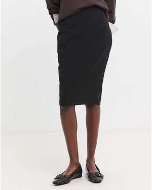 MAGISCULPT Midi Pencil Skirt - Black