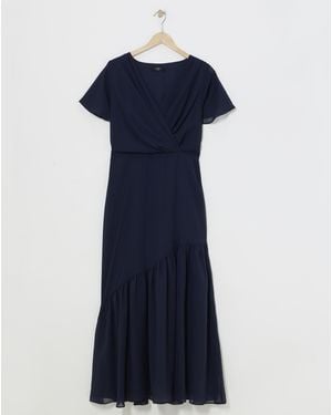 Joanna Hope Maxi Tie Waist Dress - Blue