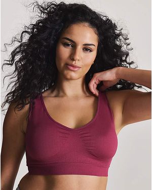 Pretty Secrets V Neck Seamfree Comfort Bra - Red