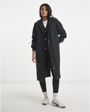 Simply Be Longline Tech Parka - Blue