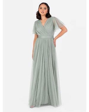 Anaya with love Anaya Faux Wrap Dress - Green