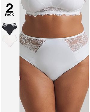 Pretty Secrets Ella 2 Pack Full Knickers - White