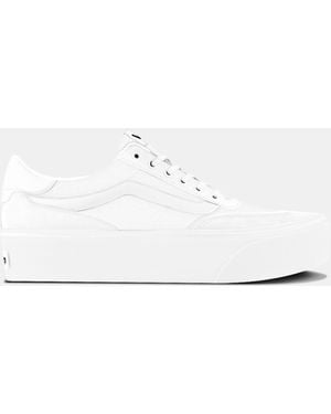 Vans Brooklyn Ls Platform Trainers - White