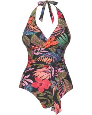 JD Williams Hawaii Tie Detail Swimsuit - Red