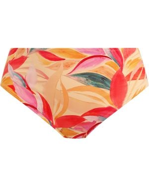 Elomi Sancho Beach Mid Rise Bikini Brief - Red