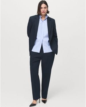 Mango Trousers Boreal - Blue
