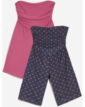 Pretty Secrets 2 Pack Maternity Culottes - Blue