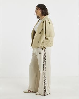 adidas Animal Print 3-Stripes Trousers - Natural