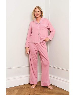 JAM The Label Lilas Traditional Pyjama Set - Pink