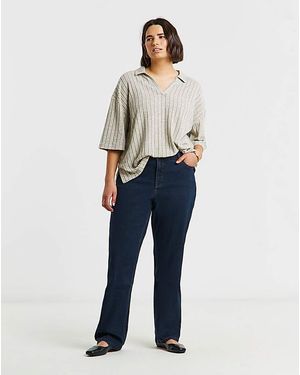Simply Be 24/7 Straight Leg Jeans - Blue