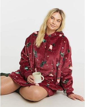 Pretty Secrets Scottie Dog Hooded Dress - Red