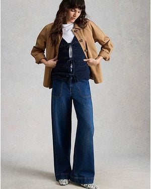 White Stuff Tia Wide Leg Jean - Blue