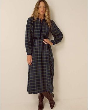 Monsoon Bella Velvet Midi Dress - Black