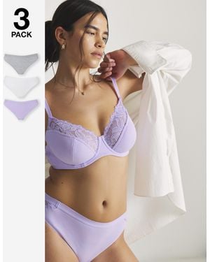 Pretty Secrets 3 Pack Harper Midi Brazilian - Multicolour