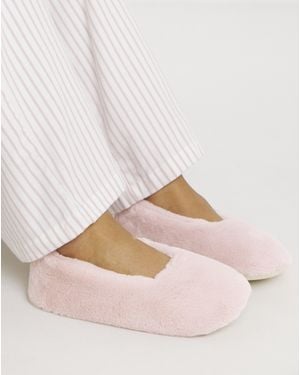 Simply Be Fluffy Ballerina Slipper Wide - Pink