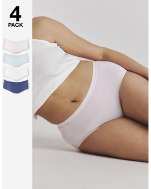 Sloggi 4Pk Basic Midi Knicker Multi - Multicolour