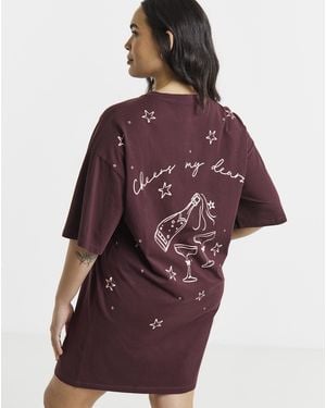 Pretty Secrets Cheers Nightie - Purple