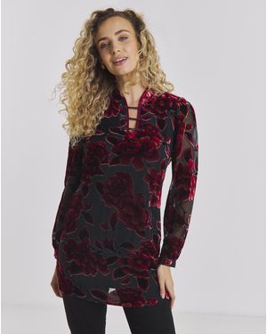 Joe Browns Tiah Devore Tunic - Red