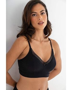 Pour Moi Cotton Nonwired Bra - Black