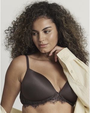 Figleaves Smoothing Non Wired Padded Bra - Black