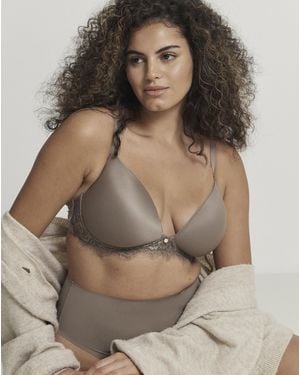 Figleaves Smoothing Non Wired Padded Bra - Brown