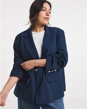 Simply Be Oversized Blazer - Blue