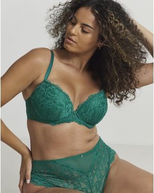 Ann Summers Sexy Lace Plunge Bra - Green