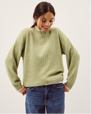 Monsoon Tori Oversized Tipped Jumper - Green