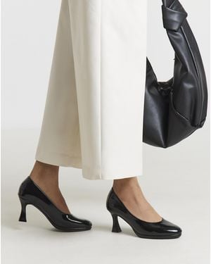 Simply Be Court Shoe Heel Extra Wide Fit - Natural