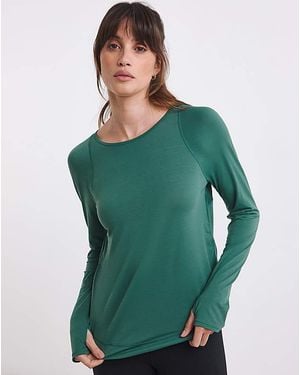 Sweaty Betty Breathe Easy Ls Top - Green