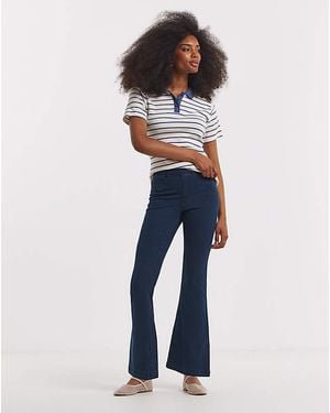 Simply Be Flared Pull On Jeggings - White