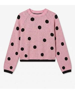 Vero Moda Spot Knit Jumper - Pink