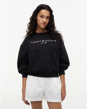 Tommy Hilfiger Logo Jumper - Black